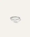 QUINCE WOMEN'S LAB GROWN DIAMOND OVAL PETITE PAVE ENGAGEMENT RING