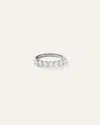 Quince Women's Lab Grown Diamond Oval Seven Stone Band Rings In White Gold