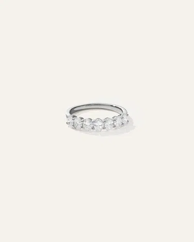 Quince Women's Lab Grown Diamond Oval Seven Stone Band Rings In White Gold