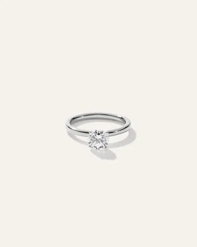 Quince Women's Lab Grown Diamond Round Comfort Fit Engagement Ring In Platinum