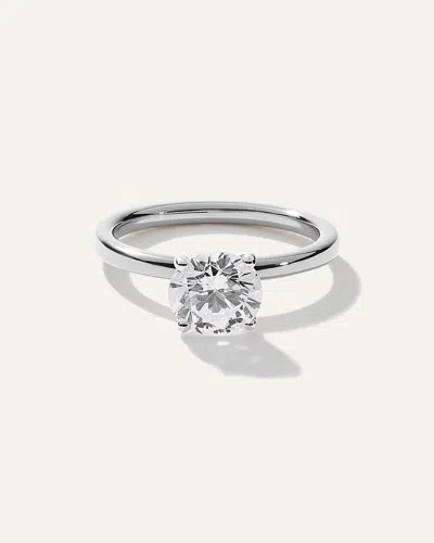 Quince Women's Lab Grown Diamond Round Comfort Fit Engagement Ring In Platinum