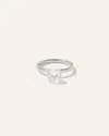Quince Women's Lab Grown Diamond Round Comfort Fit Engagement Ring In White Gold