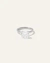 Quince Women's Lab Grown Diamond Round Comfort Fit Engagement Ring In White Gold