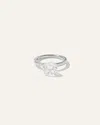 Quince Women's Lab Grown Diamond Round Comfort Fit Engagement Ring In White Gold