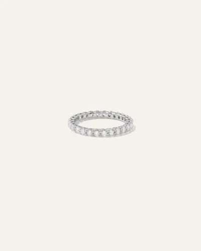 Quince Women's Lab Grown Diamond Round Eternity Band Rings In Metallic