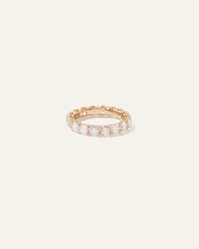 Quince Women's Lab Grown Diamond Round Eternity Band Rings In Yellow Gold