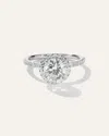 Quince Women's Lab Grown Diamond Round Halo Pave Engagement Ring In Platinum