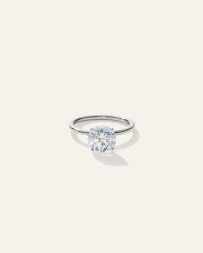 Quince Women's Lab Grown Diamond Round Petite Classic Engagement Ring In Platinum