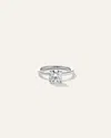 Shop Quince Women's Lab Grown Diamond Round Petite Hidden Halo Engagement Ring In Platinum