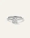 Quince Women's Lab Grown Diamond Round Petite Hidden Halo Engagement Ring In Platinum