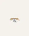 Quince Women's Lab Grown Diamond Round Petite Hidden Halo Engagement Ring In Yellow Gold