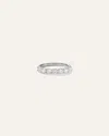 Quince Women's Lab Grown Diamond Round Seven Stone Band Rings In White Gold