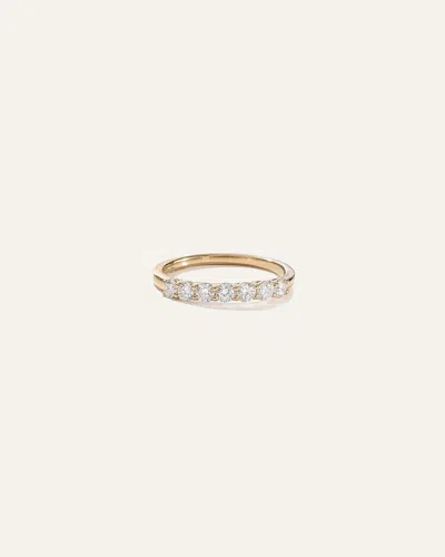 Quince Women's Lab Grown Diamond Round Seven Stone Band Rings In Yellow Gold