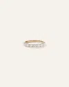 Quince Women's Lab Grown Diamond Round Seven Stone Band Rings In Yellow Gold