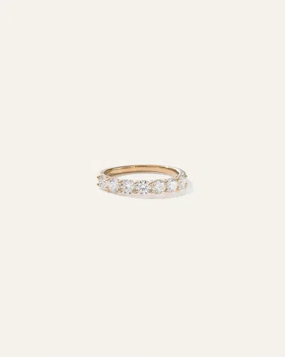 Quince Women's Lab Grown Diamond Round Seven Stone Band Rings In Yellow Gold