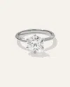 Quince Women's Lab Grown Diamond Round Six Prong Knife Edge Engagement Ring In Platinum
