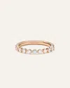 Quince Women's Lab Grown Diamond Single Shared Prong Halfway Band Rings