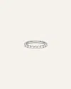 Quince Women's Lab Grown Diamond Single Shared Prong Halfway Band Rings In White Gold
