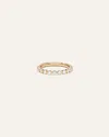 Quince Women's Lab Grown Diamond Single Shared Prong Halfway Band Rings In Yellow Gold