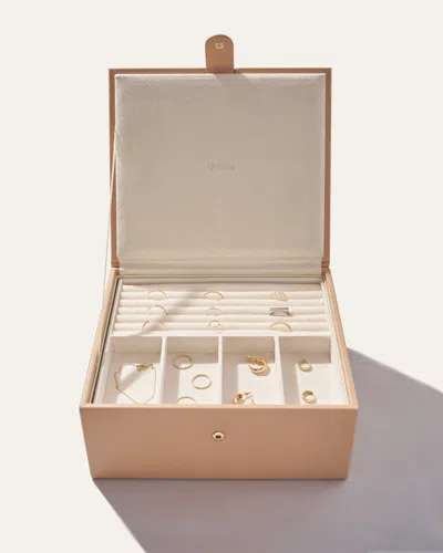 Quince Women's Leather Jewelry Box In Nude