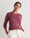Quince Women's Lightweight Cotton Cashmere Crew Sweater