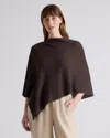Quince Women's Lightweight Cotton Cashmere Nursing Shawl In Mocha Heather