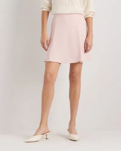 Quince Women's Lightweight Crepe A-line Mini Skirt In Pink