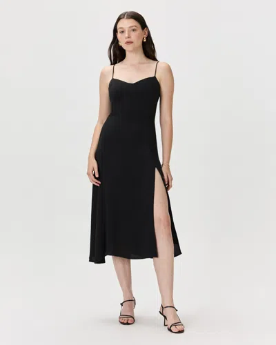 Quince Women's Lightweight Crepe Sweetheart Midi Dress