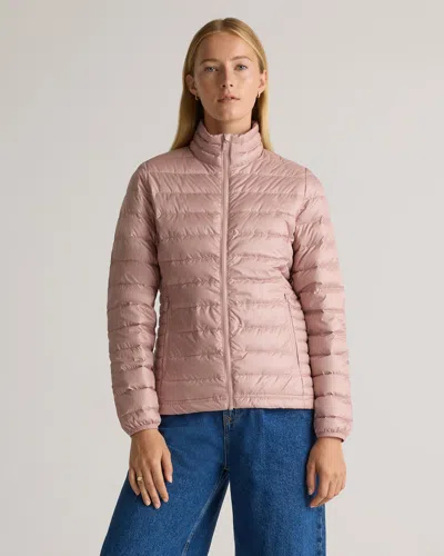 Quince Women's Lightweight Down Packable Puffer Jacket In Antique Rose