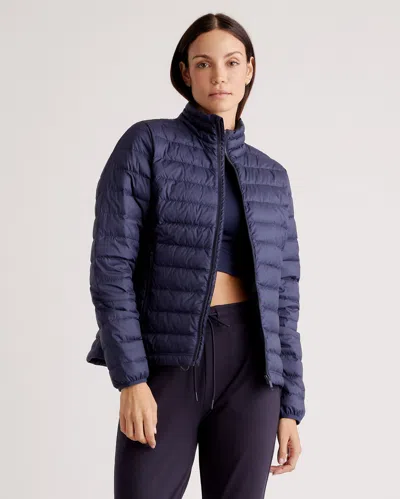 Quince Women's Lightweight Down Packable Puffer Jacket In Navy