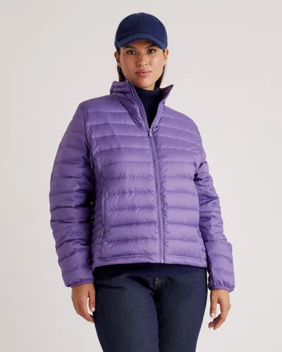 Quince Women's Lightweight Down Packable Puffer Jacket In Purple