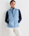 Quince Women's Lightweight Down Packable Puffer Vest In Blue