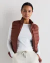 Quince Women's Lightweight Down Packable Puffer Vest In Brown