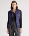 Quince Women's Lightweight Down Packable Puffer Vest In Navy