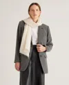 Quince Women's Lightweight Linen Silk Cashmere Scarf In Ivory