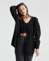 Quince Women's Mongolian Spring Cashmere Oversized Boyfriend Cardigan Sweater In Black