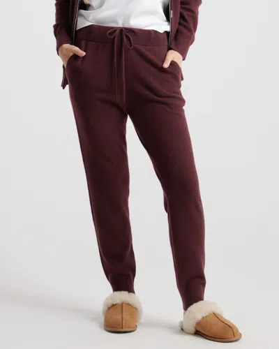 Quince Women's Lightweight Mongolian Cashmere Sweatpants In Burgundy