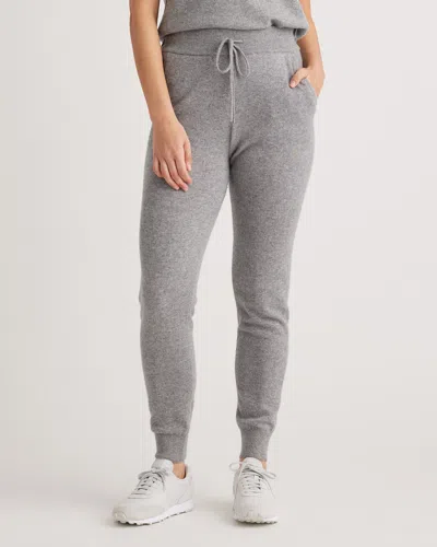 Quince Women's Lightweight Mongolian Cashmere Sweatpants In Heather Grey