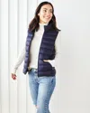 Quince Women's Lightweight Puffer Vest, Nylon In Navy