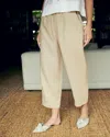 Quince Women's 100% European Linen Pants In Driftwood