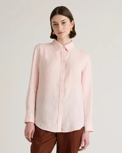 Quince Women's Long Sleeve Shirt In Pale Pink