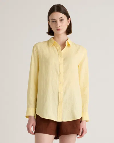 Quince Women's Long Sleeve Shirt In Soft Yellow