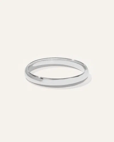 Quince Women's Low Dome Band Rings In Platinum
