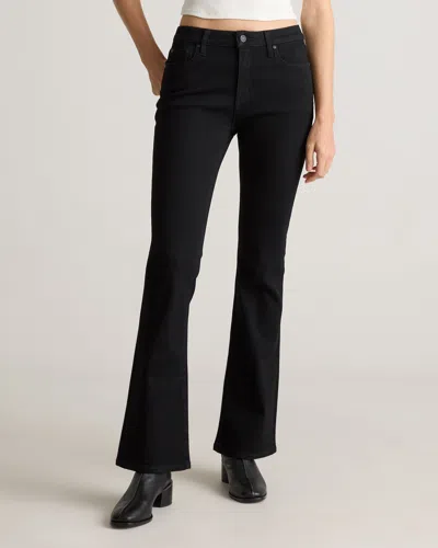 Quince Women's Luna Stretch Flare Jeans In Black