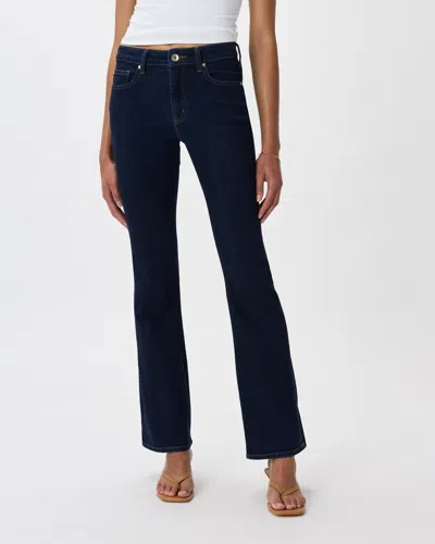 Quince Women's Luna Stretch Flare Jeans In Deep Rinse