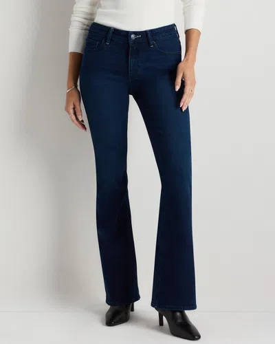 Quince Women's Luna Stretch Flare Jeans In Deep Sea Blue