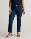 Quince Women's Luna Stretch Slim Straight Jeans In Midnight Blue