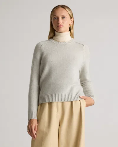 Quince Women's Luxe Baby Cashmere Crewneck Sweater In Pearled Ivory