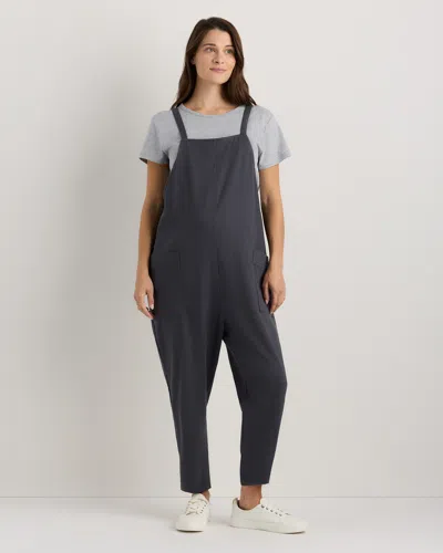 Quince Women's Maternity Overalls In Black