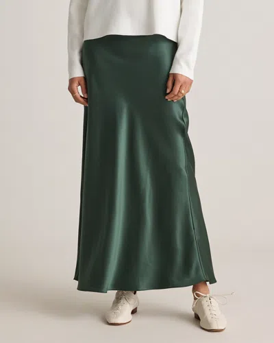 Quince Women's Maxi Skirt In Forest Green